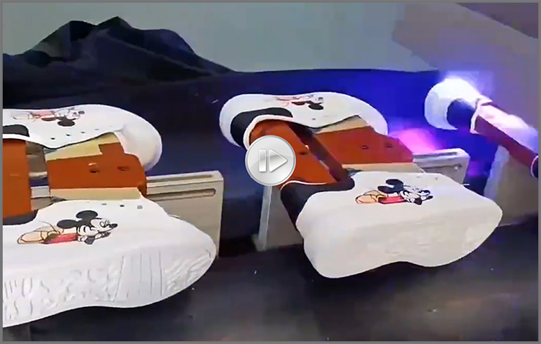 鞋子打印圖案，LR-2513高落差鞋子打印機(jī)